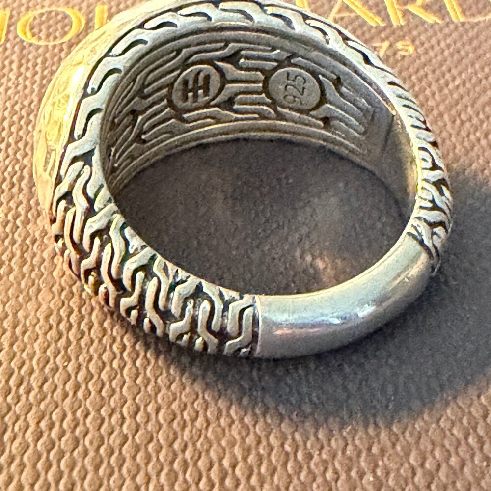 John Hardy Palu Hammered Dome Ring 925 Sterling Size 7 - Picture 2 of 8